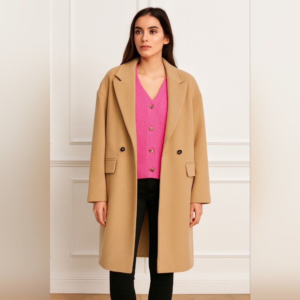 Topshop Women's Overcoat Double Breasted Unlined NWOT sz 6